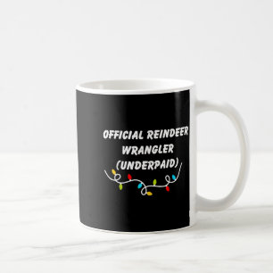 Mug Éleveur de rennes sous-payé drôle de Noël Gen Z