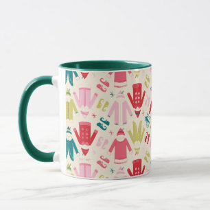 Mug Elf Colorful Coat et Chaussures Motif