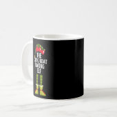 Mug Elf de course de bateau-drag Funny Noël (Devant gauche)