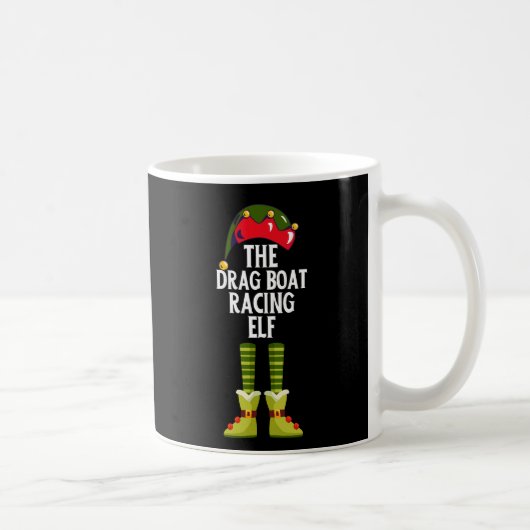 Mug Elf de course de bateau-drag Funny Noël (Droite)