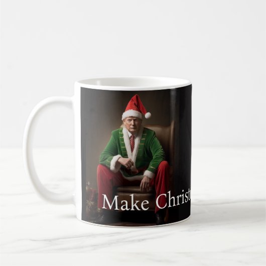 Mug Elf de Noël Donald Trump (Gauche)