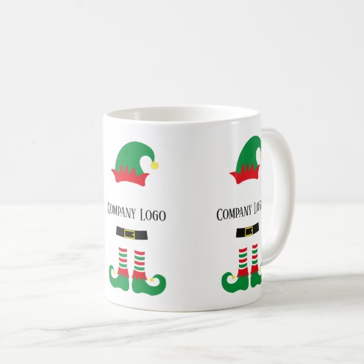 Mug elf de Noël personnalisé (Devant droit)