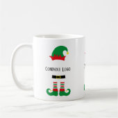 Mug elf de Noël personnalisé (Gauche)