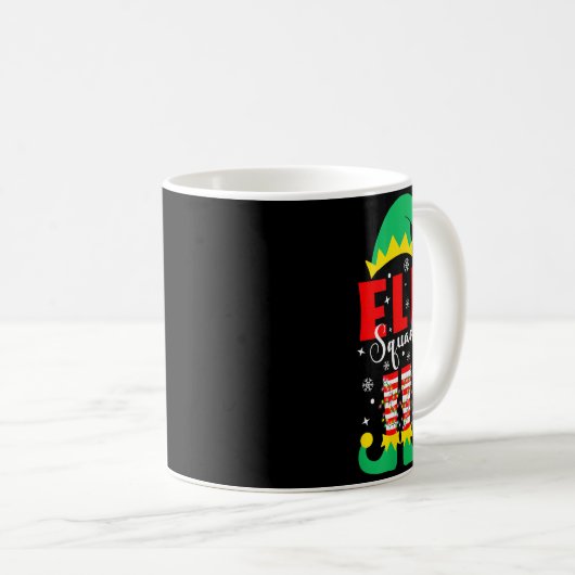 Mug Elf Family Christmas Matching Pajamas Funny Xmas E (Devant droit)