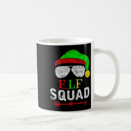 Mug Elf Family Christmas Matching Pajamas Xmas Elf Squ (Droite)