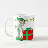 Mug Elf présente un cadeau (Gauche)