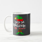 Mug Elf Quotes You Sit On A Throne Of Lies ! Christmas (Gauche)