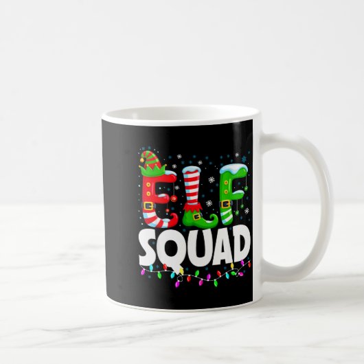Mug Elf Squad Christmas Family Matching Xmas Pajamas  (Droite)