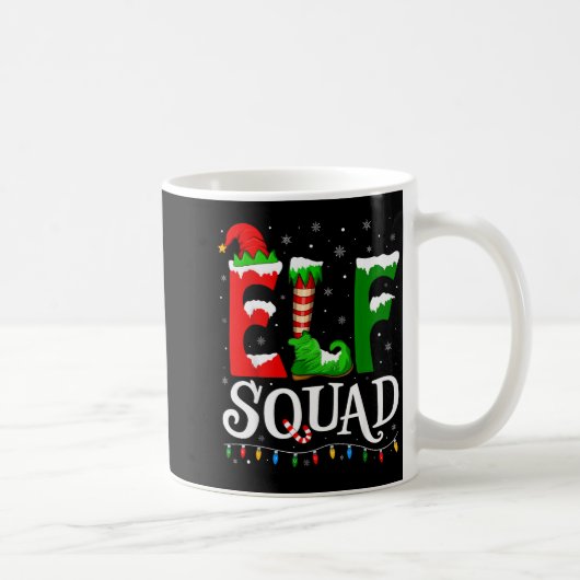 Mug Elf Squad Funny Christmas Family Pajamas (Droite)