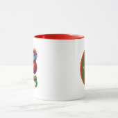 Mug Elfe de Noël festif ajouter monogramme (Centre)