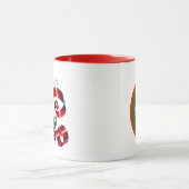 Mug Elfe de Noël festif ajouter monogramme (Centre)