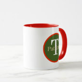 Mug Elfe de Noël festif ajouter monogramme (Devant droit)