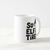 Mug Elfe mou et fatigué - Édition de vacances (Devant droit)