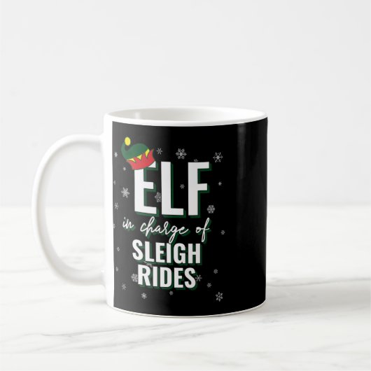 Mug Elfe Responsable De Sleigh Rides Vacances Noël Ma (Gauche)