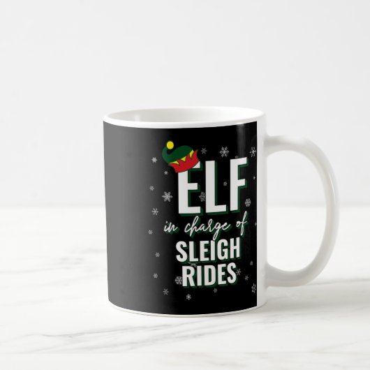 Mug Elfe Responsable De Sleigh Rides Vacances Noël Ma (Droite)