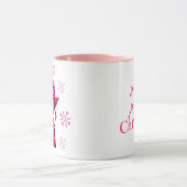 Mug Elfe rose mignonne avec café ou cacao Noël (Centre)