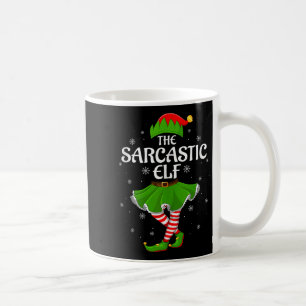 Mug Élfe sarcastique Noël Famille Filles Femmes Élfe C