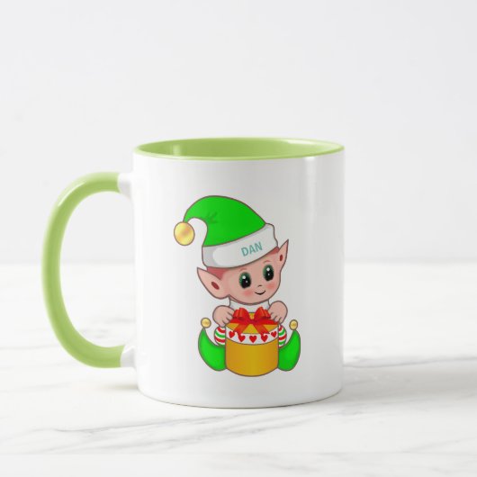 Mug Elfe Vert mignon (Gauche)