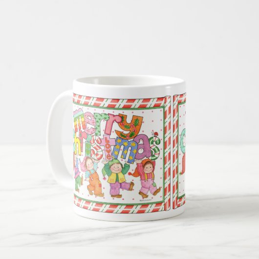 Mug Elfes de Joyeux Noël (Devant gauche)