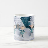 Mug Elfes découpés dans la neige de Noël (Centre)