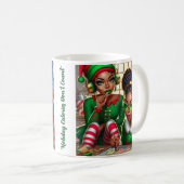 Mug Elfes et bonbons de Noël (Devant droit)