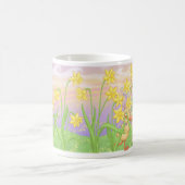 Mug Elfleda et kiwi dans les jonquilles (Centre)