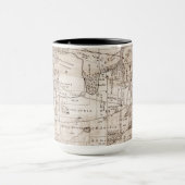 Mug Elgin Illinois 1870 Carte Plat Fox River (Centre)