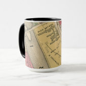 Mug Elgin Illinois 1871 Carte Elgin Watch Factory (Devant gauche)
