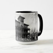 Mug Elgin Illinois 1890's Sherman Hospital Building (Devant droit)