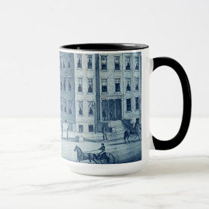 Mug Elgin Illinois Waverly House Hotel 1871 Railroad