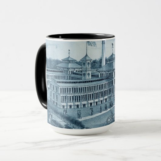 Mug Elgin Watch Factory 1871 Image Elgin Illinois (Devant gauche)