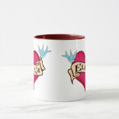 Mug Eliana - tatouage fait sur commande de coeur (Centre)