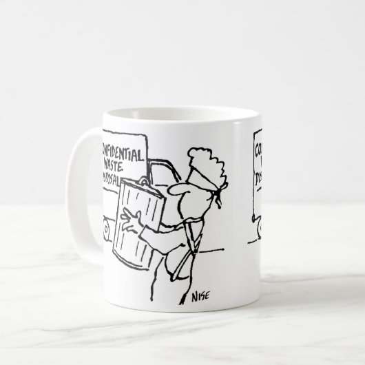 Mug Élimination confidentielle des déchets (Devant gauche)
