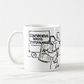 Mug Élimination confidentielle des déchets (Gauche)
