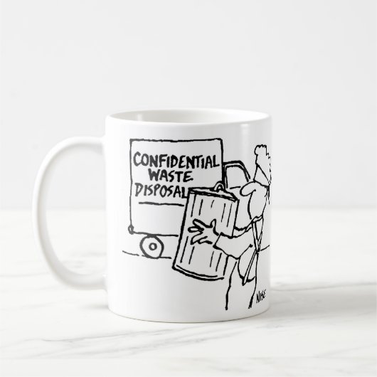 Mug Élimination confidentielle des déchets (Gauche)