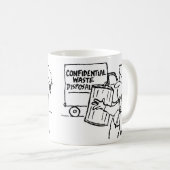 Mug Élimination des déchets confidentiels (Devant droit)
