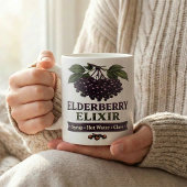 Mug Élixir de sureau Recette d'hiver cosy