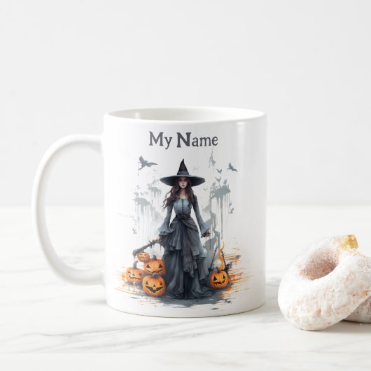 Mug Elixir magique de sorcière : Coupe de sorcière d'H (Avec donut)