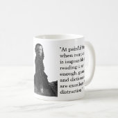 Mug Elizabeth Barrett Browning citation à l'écriture (Devant droit)