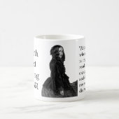 Mug Elizabeth Barrett Browning citation à l'écriture (Centre)