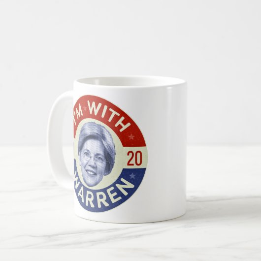 Mug Elizabeth Warren Présidente 2020 Démocrate Pic Ret (Devant gauche)