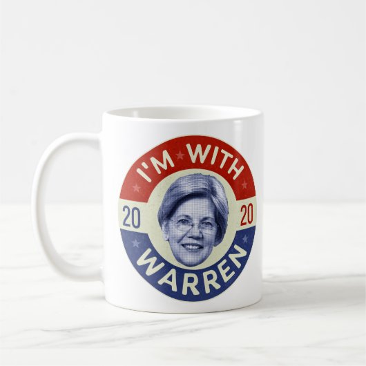Mug Elizabeth Warren Présidente 2020 Démocrate Pic Ret (Gauche)