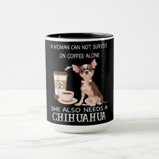 Mug Elle A Aussi Besoin D'Un Café Chihuahua