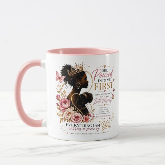 Mug Elle a d'abord versé en moi (Gauche)