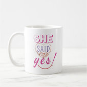 Mug Elle a dit oui (Gauche)