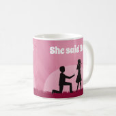 Mug Elle a dit Oui ! (Devant droit)