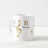 Mug elle adore la musique (Devant gauche)