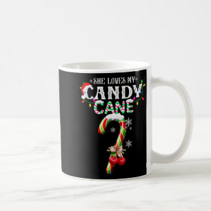Mug Elle aime mon candy cane j'aime son Xmas à la ment