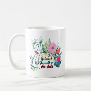 Mug Elle croyait qu'elle pouvait faire du cygne avec d