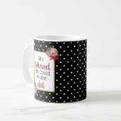 Mug Elle Croyait Qu'Elle Pouvait Motiver Les Points Fl (Devant gauche)